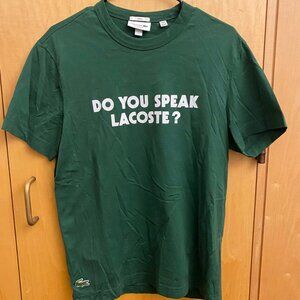 Lacoste Unisex Print Cotton T-Shirt Medium